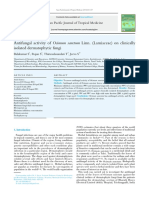 Antifungal Activity of Ocimum Sanctum Linn. (Lamiaceae) On Clinically Isolated Dermatophytic Fungi