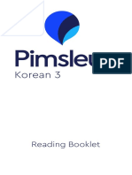 Korean 3: Reading Booklet