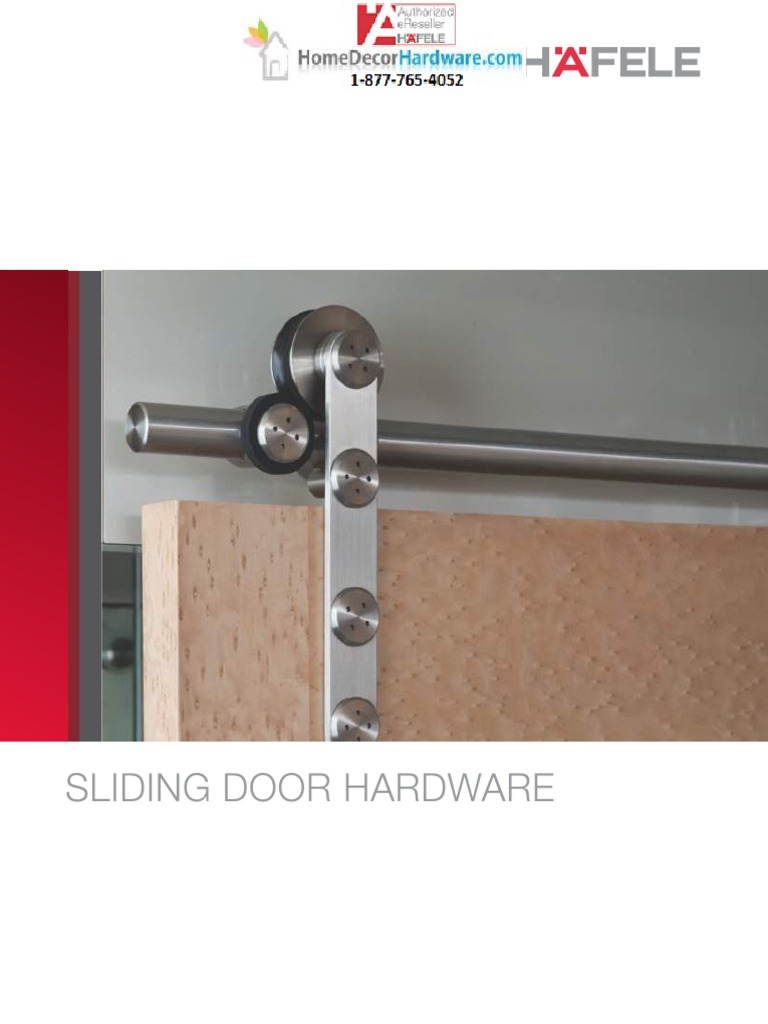 Hafele Sliding Door Hardware Catalog 2017, PDF, Door