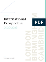 International Prospectus: London Birmingham Cambridge