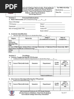 GCUF TTS Self Assessment Proforma (Final Term MidTerm)