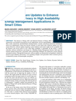 Dynamic Software Updates To Enhance Security and Privacy in High Availability Energy Management Applications in Smart Cities