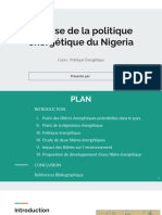 Analyse de La Politique Énergétique