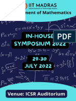 Department of Mathematics: In-House Symposium 2022