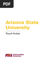 Arizona State University: Saudi Arabia