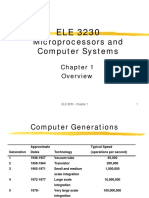 ELE 3230 Microprocessors Chapter 1 Overview