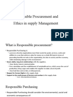 Responsible Procurement and Ethics in Supply Management