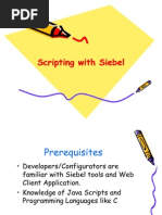 Scripting With Siebel