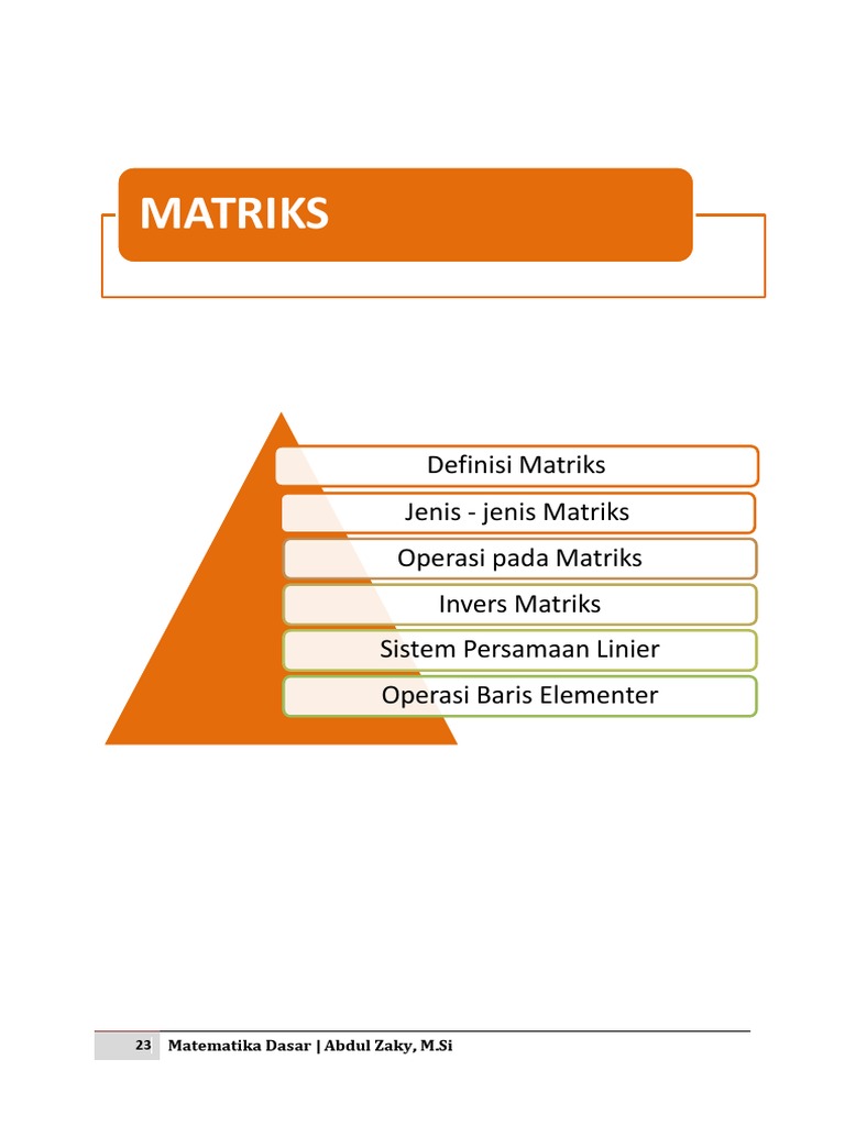 Buku Ajar Matriks Pdf