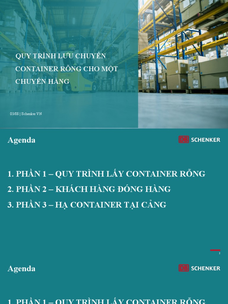 Quy Trình Lấy Container Rỗng | PDF