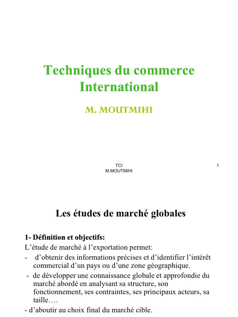 Commerce International | PDF | Distribution (Affaires) | Sodles