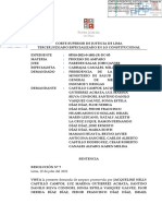 Caso en La Corte Superior de Justicia de Lima