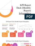 KPI Report Deck (Monthly Report) Infographics by Slidesgo