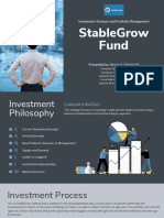 Stablegrow Fund: Investment Analysis and Portfolio Management