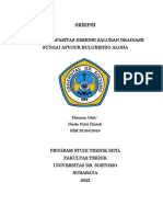 Analisis Kapasitas Saluran Drainase Sungai Afvour