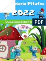 Calendario Infantil 2022 - Pitufos - Empieza Con Lunes