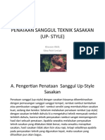 Penataan Sanggul Teknik Sasakan (Up - Style)