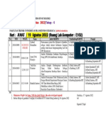 Jadwal Ujian Ta (Tahap-6)