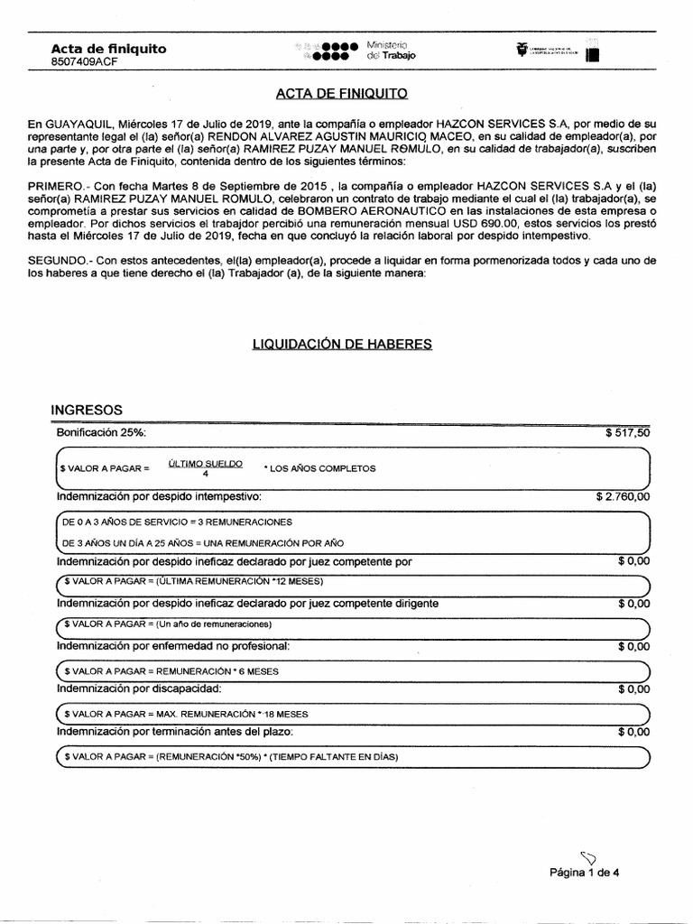ACTA DE FINIQUITO 8507409ACF PDF
