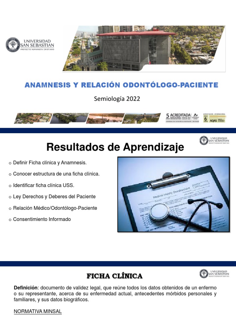 CLASE 03 - ANAMNESIS Y ROP 2022 | PDF | Consentimiento informado | Clínica