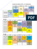 2022 HORARIOS PROF. Química 2º Cuatrimestre