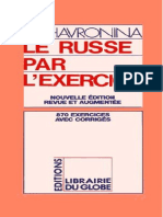 S.Khavronina - Le Russe Par L'exercice - Librairie Du Globe (1993)