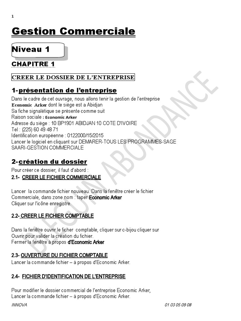 Gestion Commerciale et Comptabilité | PDF | Chèque | Facture