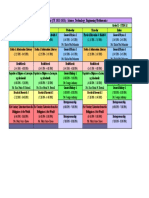 1st Semster Schedule (SY: 2022-2023) - Science, Technology, Engineeing Mathematics