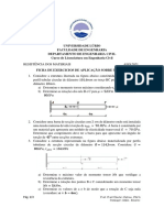 Exercícios de Resistência dos Materiais sobre Torção