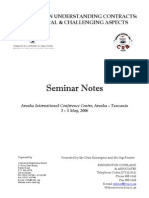 Understanding Contracts Seminar Notes
