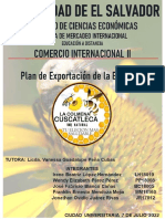 Plan de Exportacion de Miel de Abeja de La Empresa La Colmena Cuscatleca.