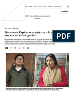 Hermanos Espino Se Acogieron A La Confesión Sincera en Investigación POLITICA EL COMERCIO PERÚ
