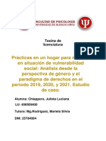 Investigación Sobre Prácticas en Un Hogar para Mujeres en Situación de Vulnerabilidad Social