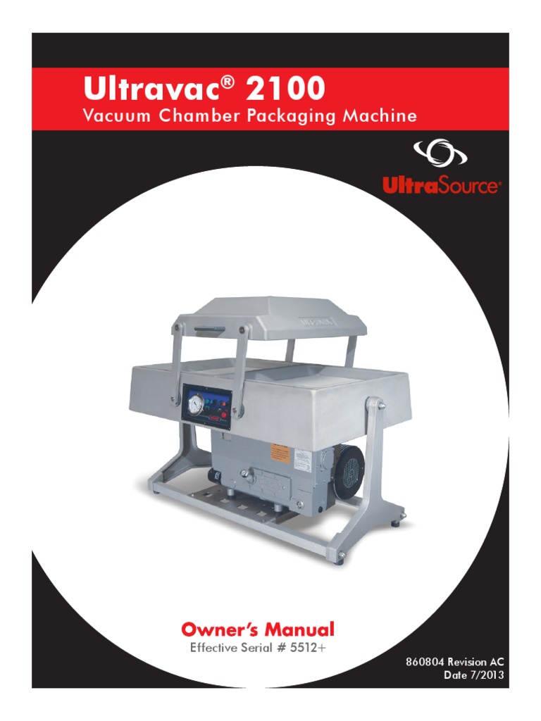 Ultravac 2100 | PDF | Electromagnetic Compatibility | Knife