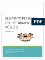 Elemento Personal Del Instrumento Público