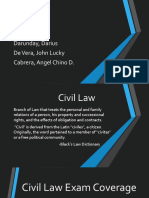Civil Law Bar Exam Questions