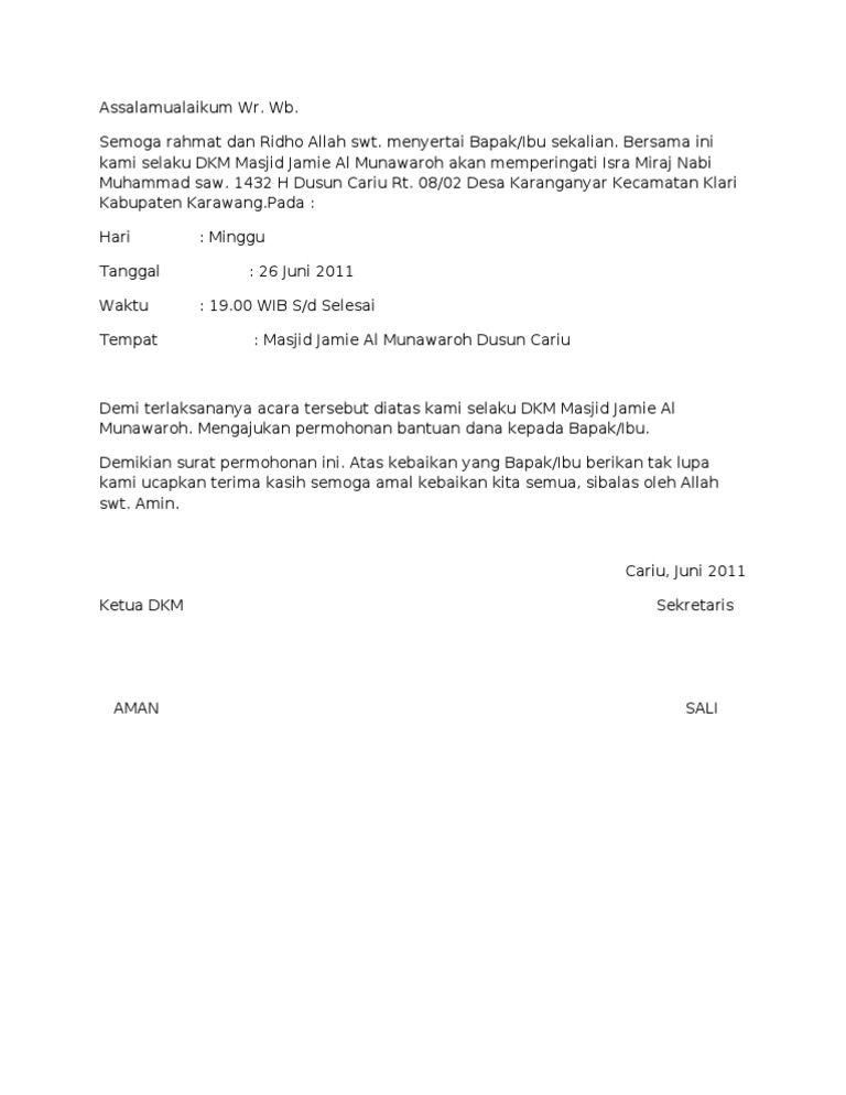 80 Koleksi Contoh Surat Undangan Acara Rajaban Gratis Terbaru