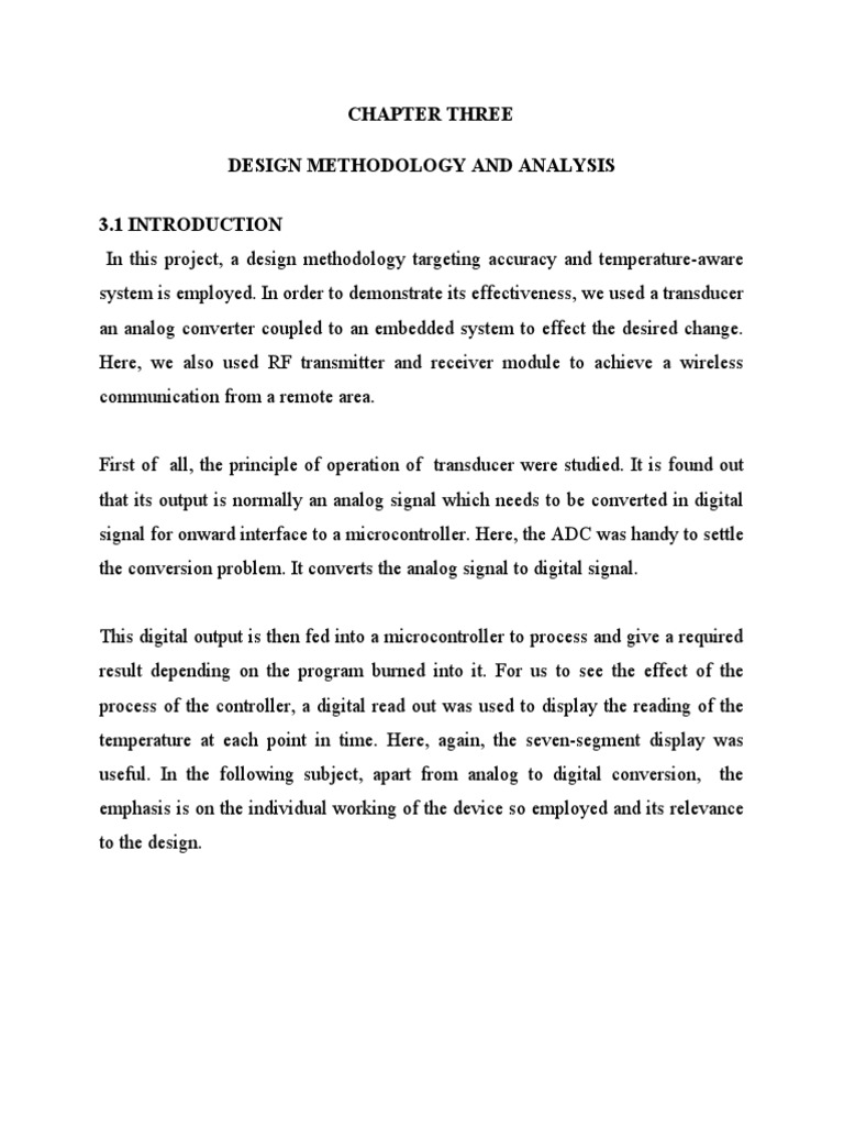 Temperature Monitoring System Design | PDF | Rectifier | Analog To ...