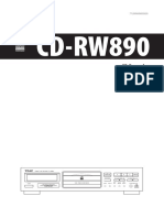 CD rw890 Manual