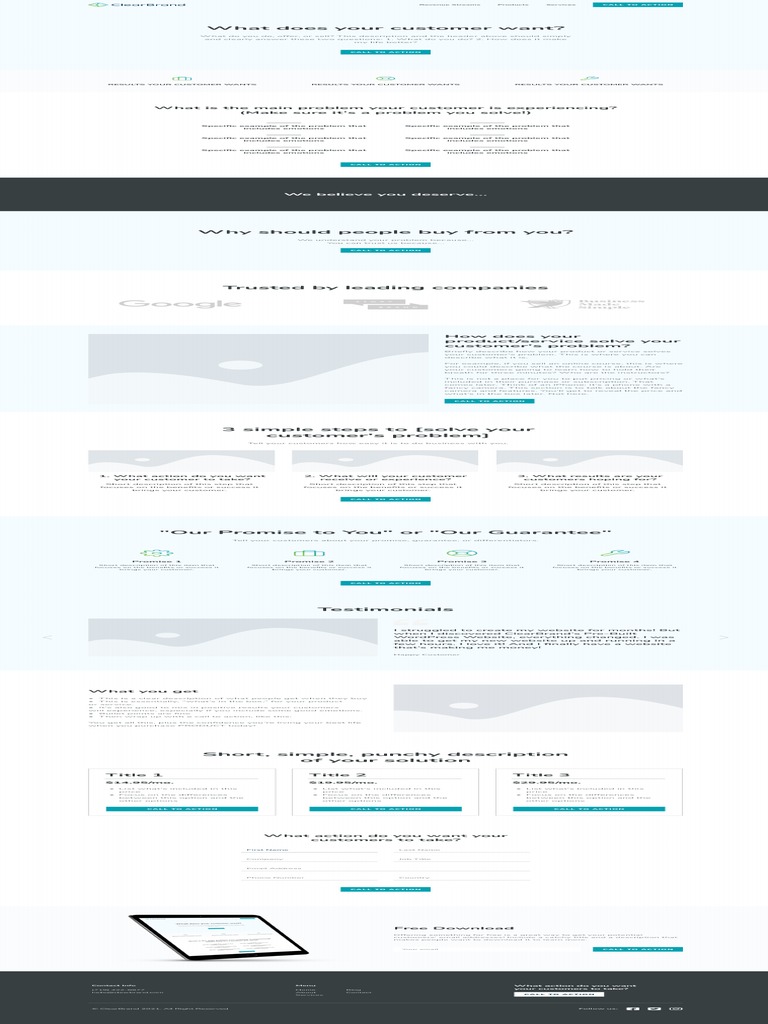 Website Template | PDF