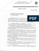 Decizia CMC - Regulament de Desfăş. A Activ. de Comerţ În Mun. Chişinău