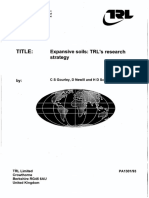 Suelos Expansivos - Estrategias de Investigación TRL