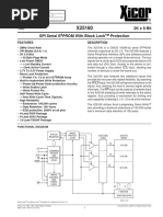 X25160 16K 2K X 8 Bit SPI Serial E PROM With Block Lock Protection