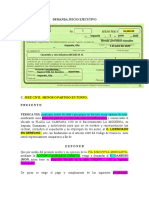 Machote Demanda de Juicio Ejecutivo