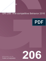 GRI 206 Anti-Competitive Behavior 2016