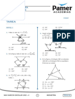 Geometría: Ángulos formados por dos rectas paralelas y una secante