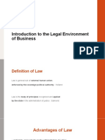 Introduction To Legal Environment of Business