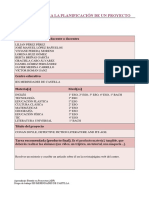 Plantilla para La Planificación de Un Proyecto - Proyecto Bilingüe