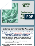 Three: Evaluating A Company's External Environment