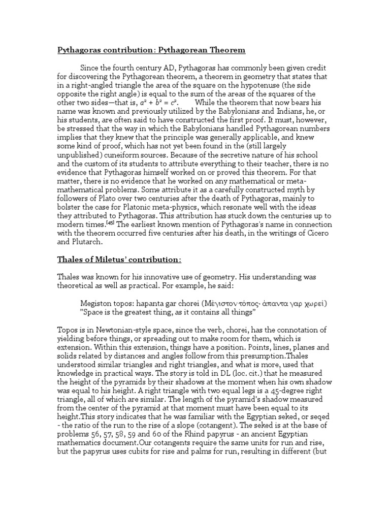 Pythagoras thesis picture